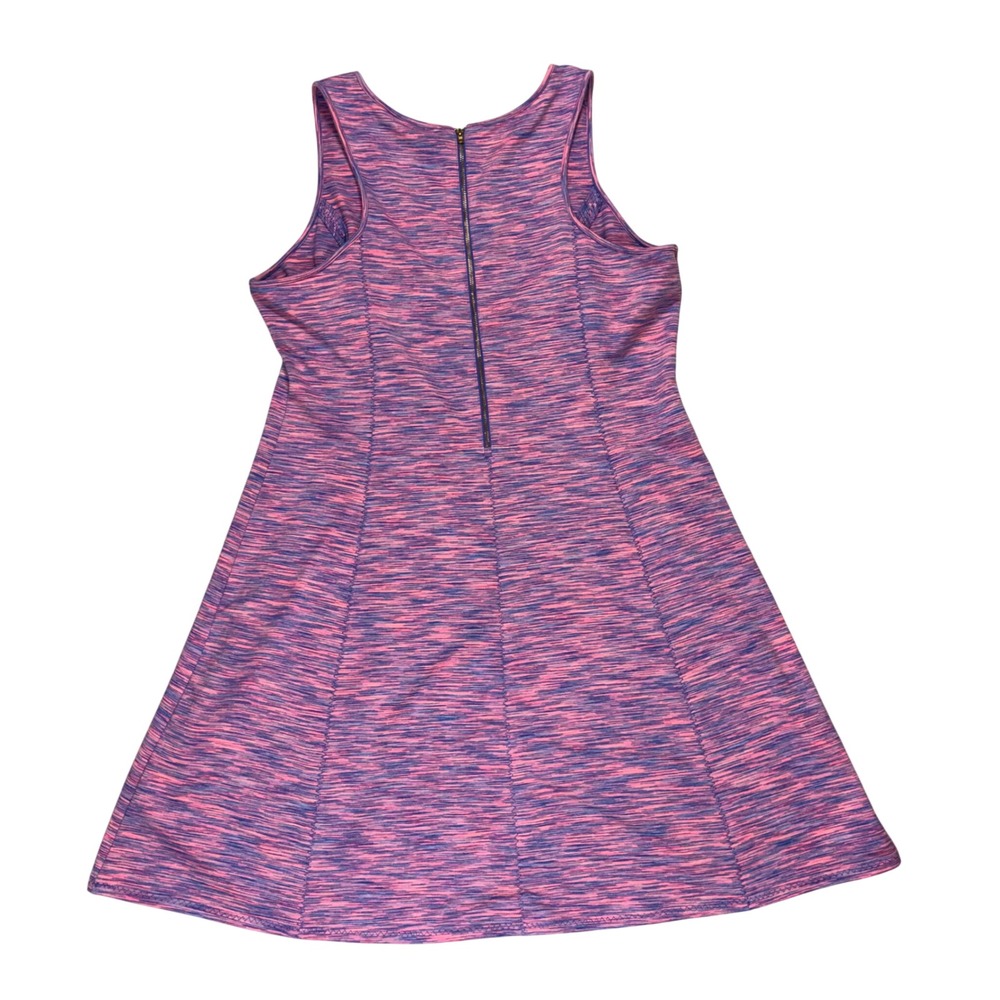 Lilly Pulitzer XL Pink Purple Space Dye Sleeveless Fit & Flare Active Dress Zip - Picture 6 of 6